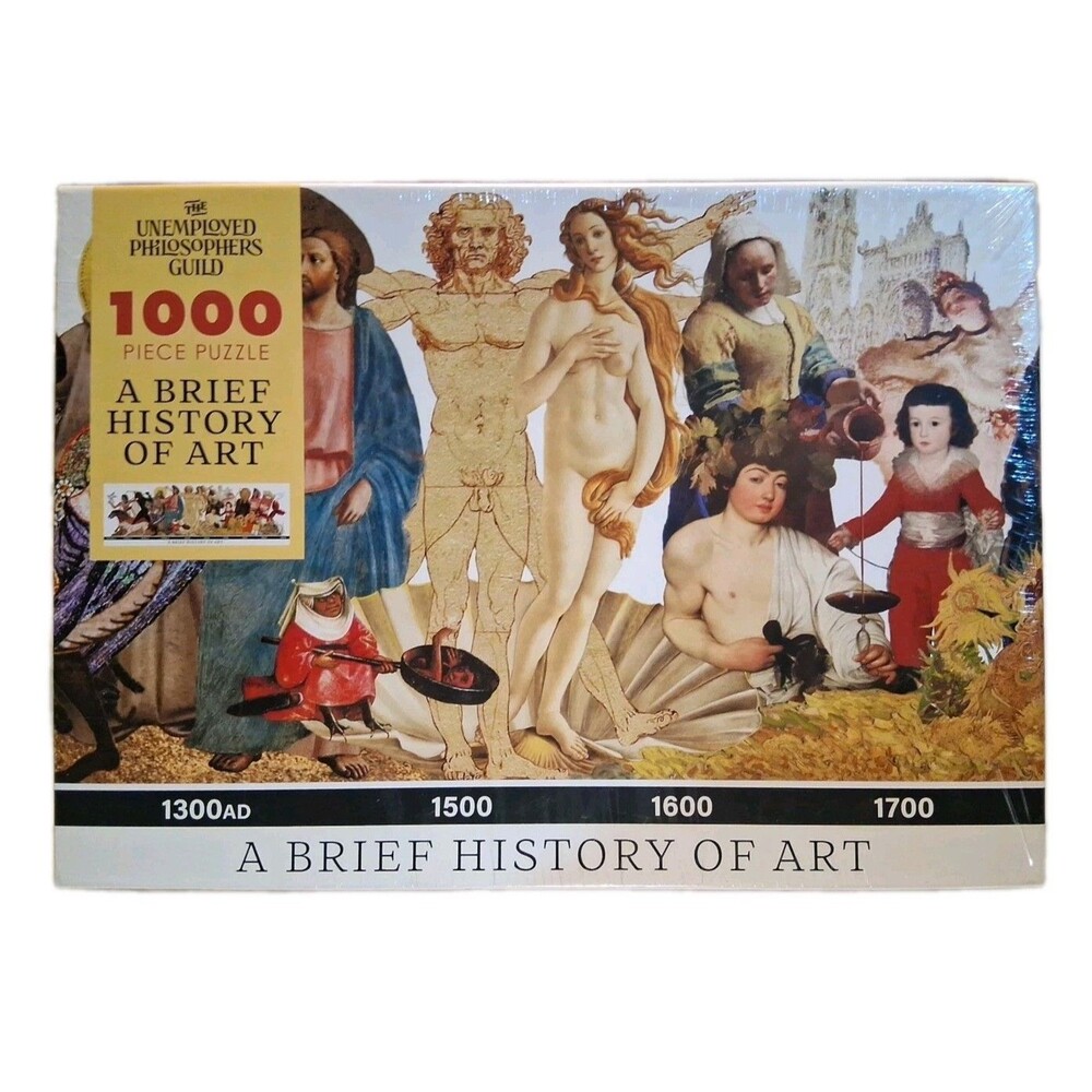 A Brief History Of Art 1000 Piece Jigsaw Puzzle Brand New Unemployed Philosopher
